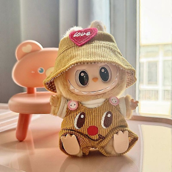 (Endast Kläder) Andra Generationen Labubu Monster Have A Seat Serie Söt Docka Kläderleksak Ornament Endast Kläder Söt Dockleksak Present [Db] 1 1 Only Clothes