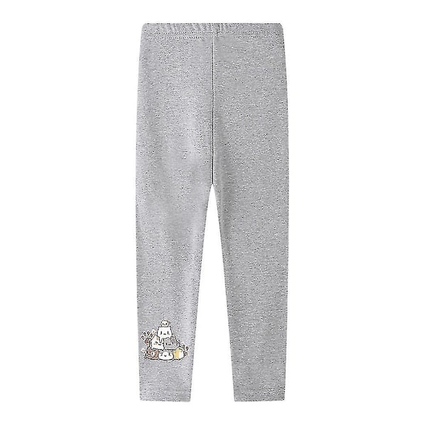 2-12 år Flickor Enhörning Tryckt Skinny Leggings Byxor Grey