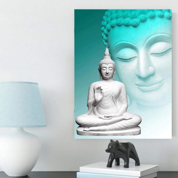 5D Diamantmalerisett Buddha Strassbroderimålningar Måla efter siffror Sats Korsstygn Kristallkonstsatser Leveranskonst Hantverk Canvas W