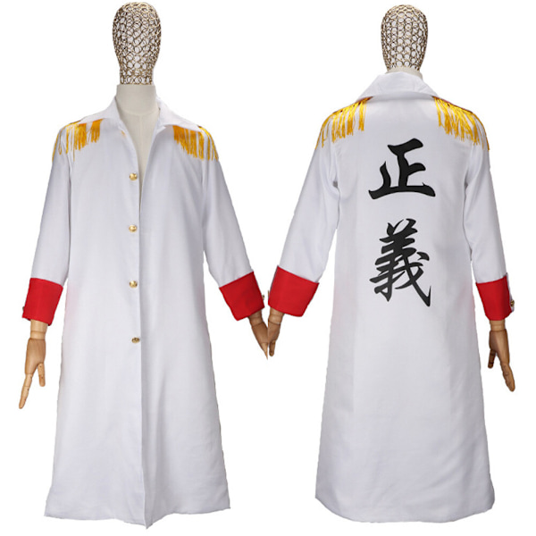 One Piece Monkey D Garp Viceamiral Cosplay Kostym Halloween Outfit[YD] XL
