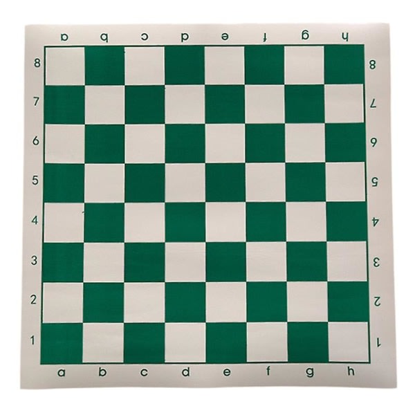 Koulutuksellinen muovinen shakkilauta 42x42cm Vihreä