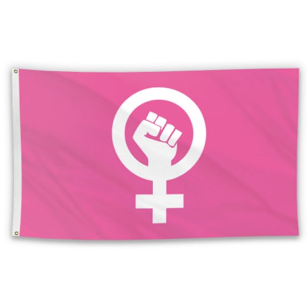 Garden Yard rektangulär feministisk flagga Försvara kvinnors rättigheter Bannere 7