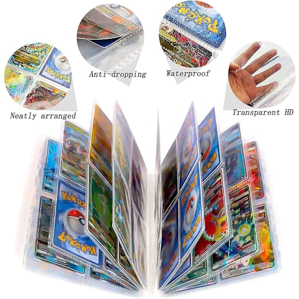 9 Lommer 432 Kort Anime Album Bok Pikachu Favoritt Spillkortmappe Samlerperm Detective