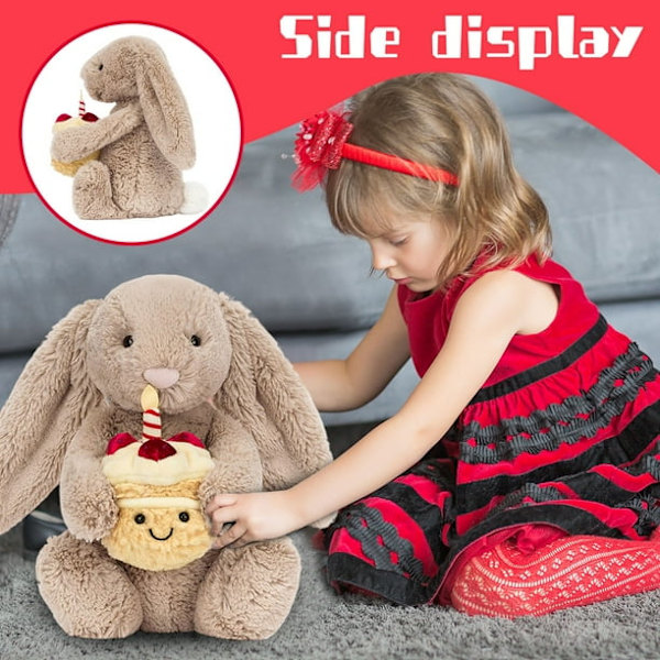 Jellycat Kanin Kosedyr, Kanin Jellycats Nøkkelring, 30 cm Jellycats Søte Kosedyr
