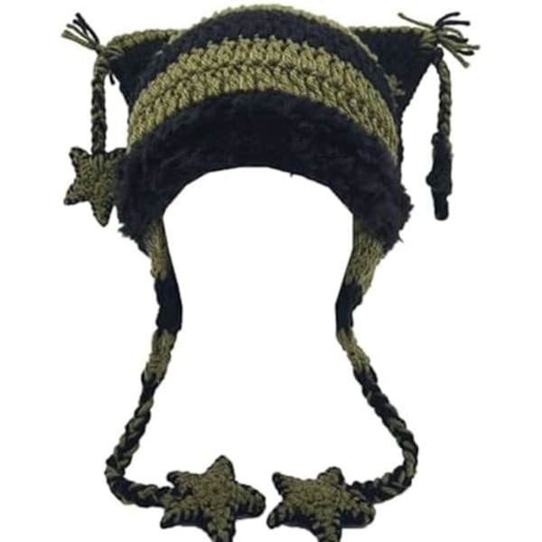 Kissan Beanie-Pipo, Neulepipo, Tarvikkeet, Virkatut Pipo Naisille