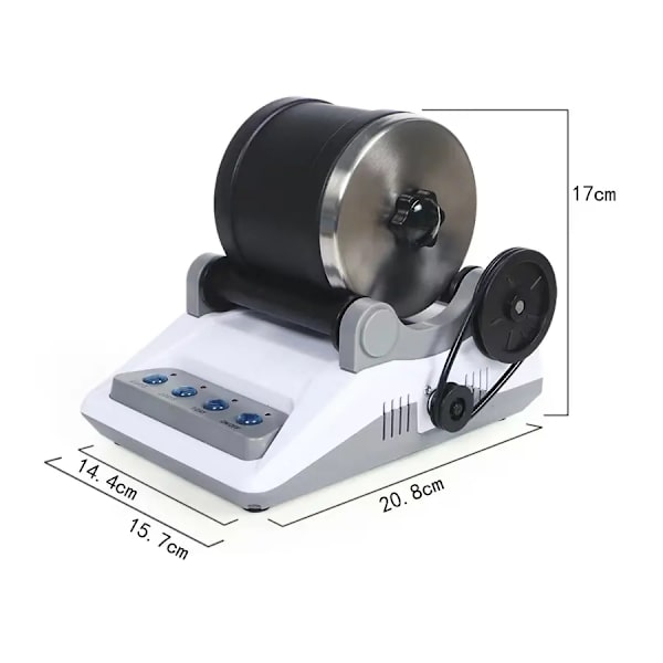 NATIONAL GEOGRAPHIC Hobby Rock Tumbler Kit - Inneholder grove edelstener, poleringskorn, fester for smykker og detaljert læringsguide