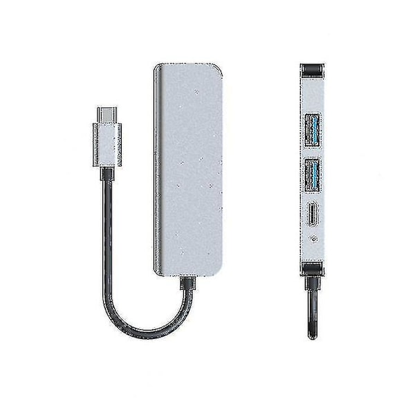 4 i 1 Typ-c till HDMI Pd Usb3.0 Dockningsstation Hub Adapter för Macbook Hd Tv