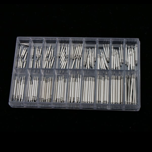 180 stk Professionel rustfrit stål fjederstang rem stifter 1,5 mm