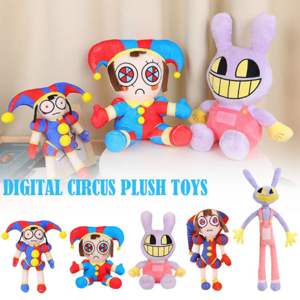 Täällä on The Amazing Digital Circus Plysch Doll Toy Pomni Pehmolelu For 2pc ONE