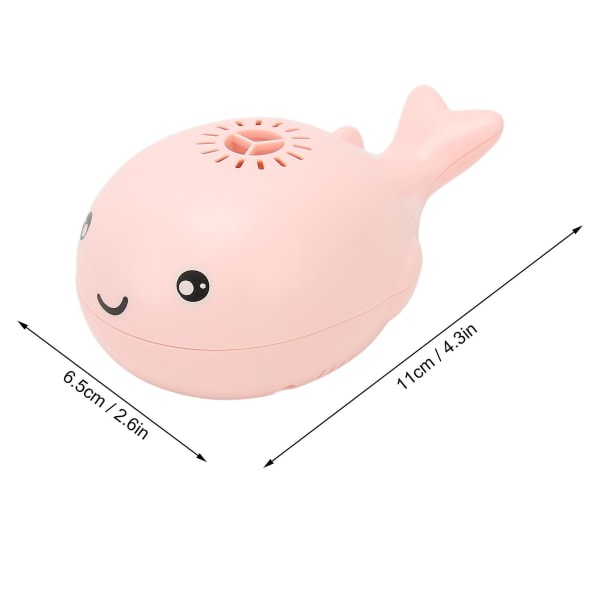 Whale Floating Ball Toy Tecknad stil USB-ladning Bladløs Sikkerhed Holdbar Elektrisk Blåser Flytande Bold Legetøj Til BabyPink