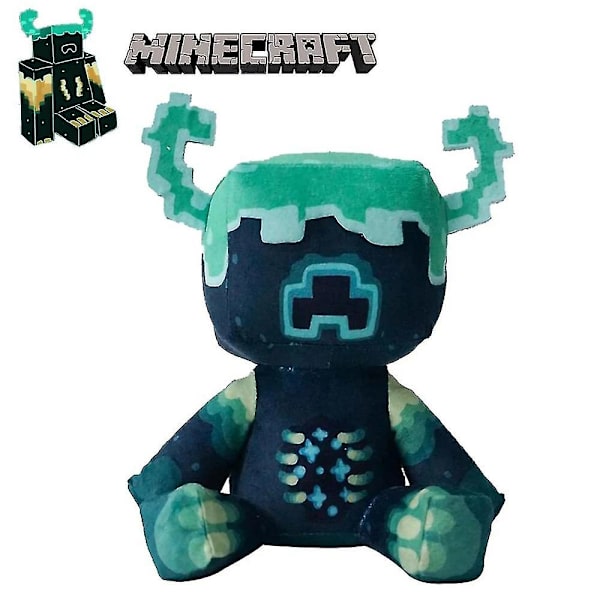 Minecraft Blød Plysjlegetøj Min Verden Guardian Warden Pude Spil Plysdyr Børnegave
