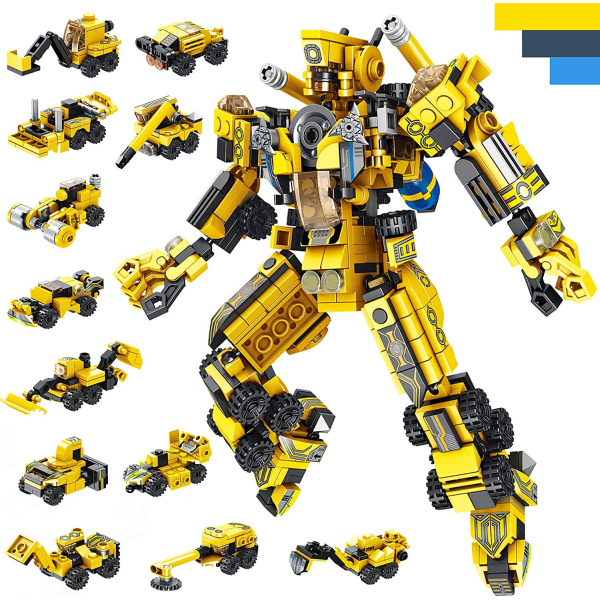 Robotbyggande leksaker 25-i-1 Kreativ konstruktionsleksak Byggstenar Kit Utbildningsteknik Fordon Byggsten