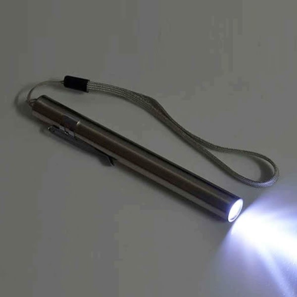 Brukbar design USB-opplastingsbar miniatyr i rostfritt stål Handy LED-lampe med klamme Bekväm og miljøvennlig