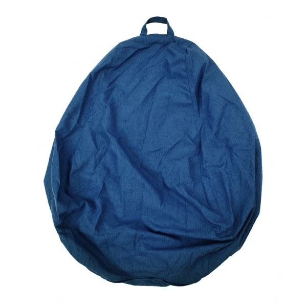 Bean Bag Cover Lazy Sofa Bekväm enfärgad Solstol Bean Bag Cover för vardagsrum Heminredning Grå 85*105cm