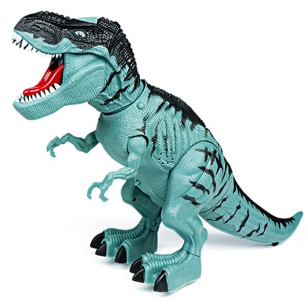 Tyrannosaurus T-rex Walking Realistisk lyd Batteridrevet Dinosaurie Barnleksak blå