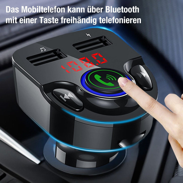 Auton Bluetooth 5.0 - USB-C-sovitin, auton MP3-soittimen USB lataus