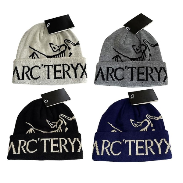 Arcteryx Utomhus Höst & Vinter Varma Skid Öronskydd Vild Fashion Stickad Mössa blue