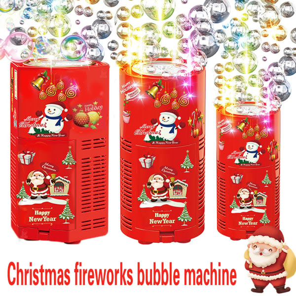 Flerhåls fyrverkeri bubbelmaskin 240 ml stor kapasitet Intressant bubbelblåsare for julhexagon