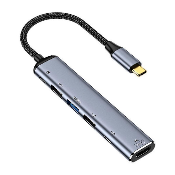 USB-C Typ-C Hub USB3.1 VGA till HDMI-kompatibel PD100W Typ C Dockningsstation Y4