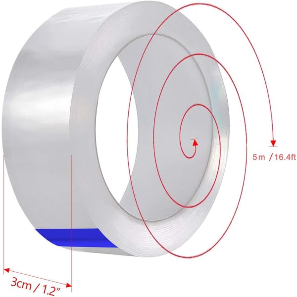 Akryl vanntät tejp, dekorativ anti-mögel tejp for