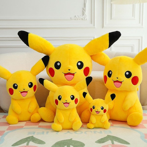 Premium 11,8" Pikachu - söpö, erittäin pehmeä pehmolelu, täydellinen leikkimiseen ja esittelyyn, keltainen