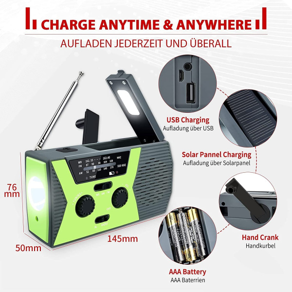 Crank Radio, Solar Radio2000mAh