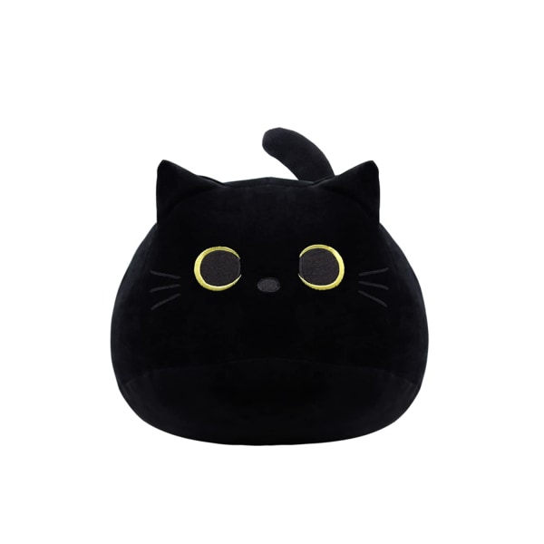Musta kissa pehmolelu tyyny eläin pehmeä pehmo