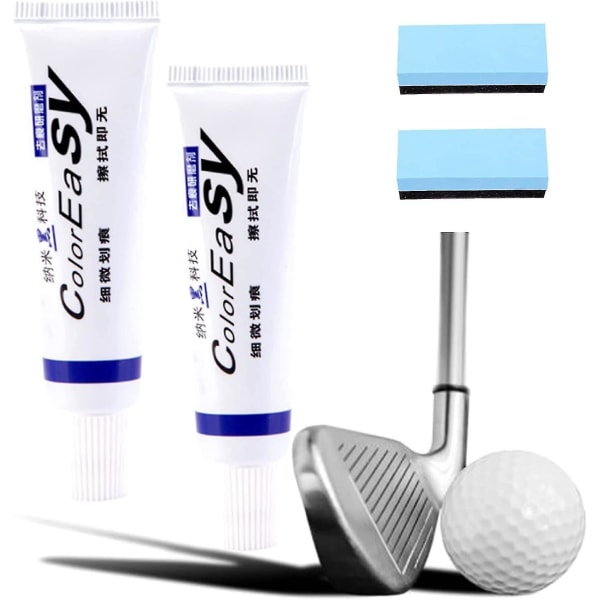 Välitön golfmailan naarmujen poistoaine, poistaa tehokkaasti naarmut golfmailalta, golfmailojen puhdistusaine