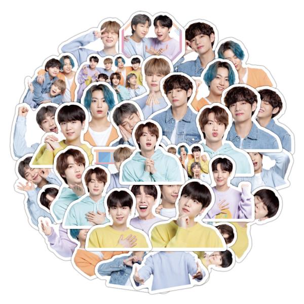 40 kpl BTS-tarrat paket Matkatavaroiden, Rullalaudan, Puhelimen, Kannettavan Tietokoneen, Pyörän, Seinän, Kitaran, DIY-Scrapbookingin Jne. Varten