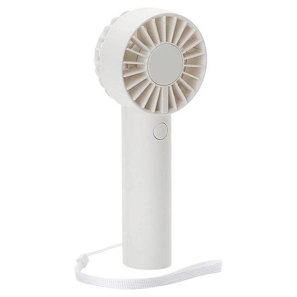 Mini bærbar ventilator, kraftig håndholdt ventilator med dobbelte motorer, let genopladelig USB-ventilator. white