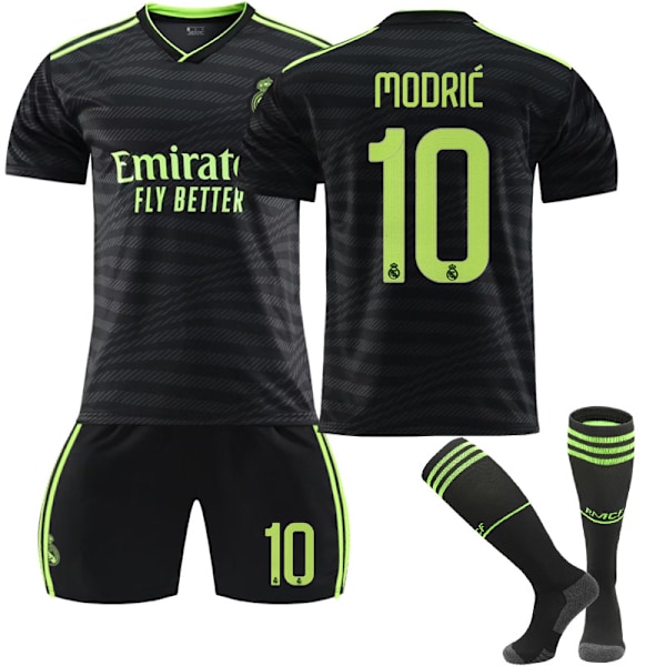 22-23 Real Madrid udebanetrøje sæt fodboldtræning T-shirt kostume MODRIC 10 MODRIC 10 XS