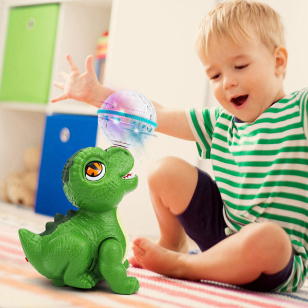Elektrisk dinosaurie dansleksak för bebis Hållbar höstsäker musik lätt leksak Idealisk present för pojkar, flickor 1st