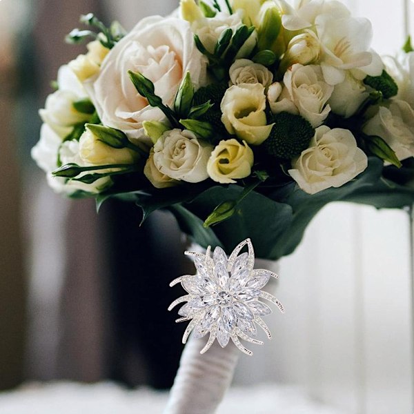 6 stk Lotusblomst Serviettringer Rhinestone Serviettring Serviett
