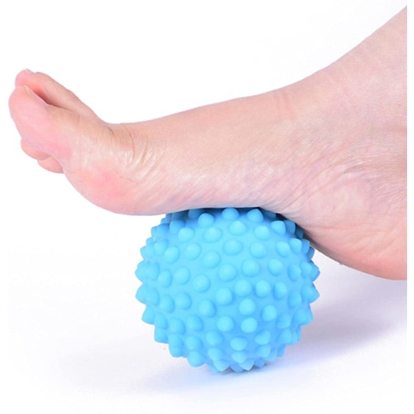 9 cm hard massasjebolle for plantar fasciit, djup vävnad, muskelavlastning, triggerpunktsmassasje, trening, yoga | För fötter, rygg