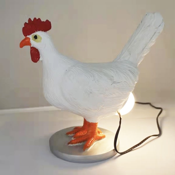Kycklinglampa Intressant äggljussimulerad djurstil dekoration för hus