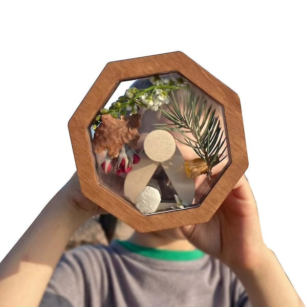 Træ gør-det-selv Kalejdoskop? Forældre-barn interaktivt spilsæt Kalejdoskop