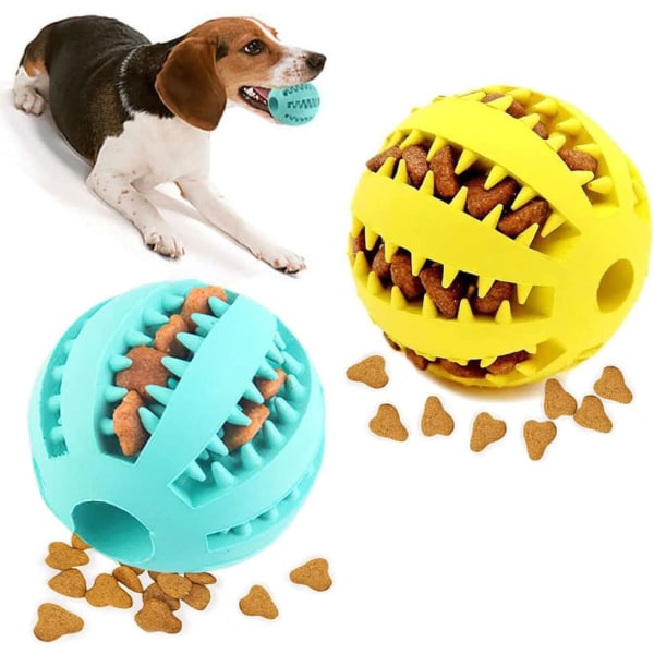 2 kpl pieni koirapallo, koiran lelupallo, koiran hammashoitopallo