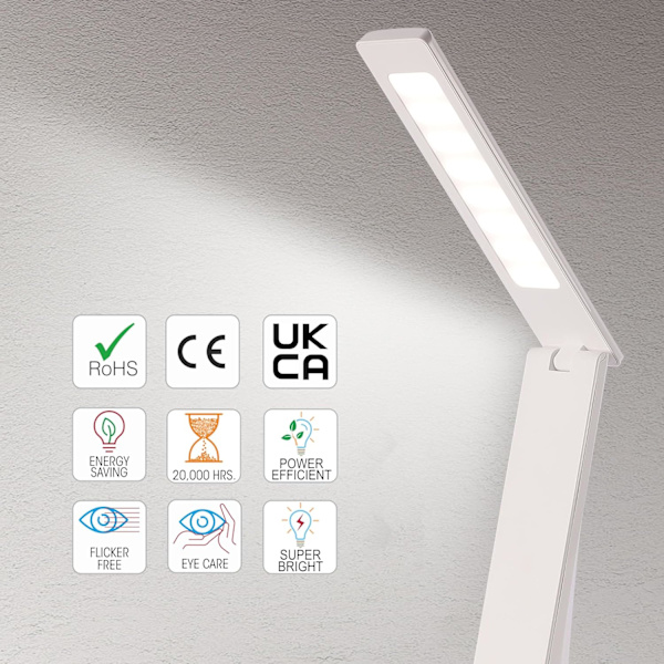 LED ögonskydd skrivbordslampa plug-in dubbeländamål laddning plug-in dubbeländamål hopfällbar ögonskydd studielampa