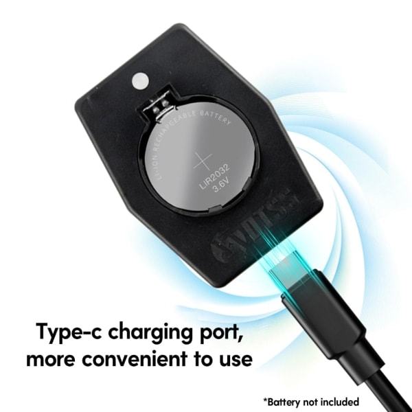 5 st Uppladdningsbara Knappbatterier med Typ C Batteriladdare Laddningsadapter för LIR2032, 2025 och 2016 Batteri Charger and LIR2025