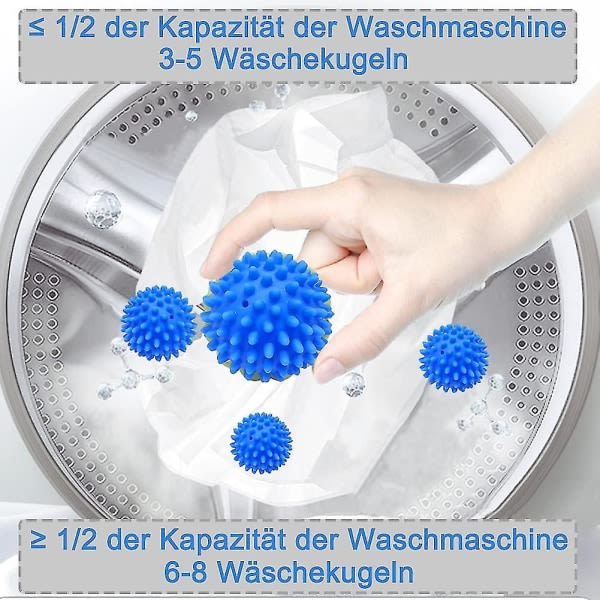 4-pak tørrelagner, tørrelagner og tørrelagner, genanvendelige tørrelagner Vaskebolde Tørretumblere Vaskekugler til tørretumblere