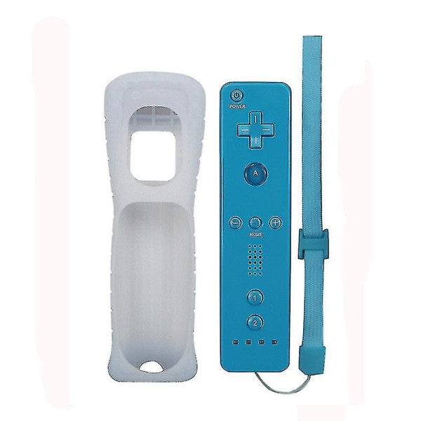 Wii Game Remote Controller Inbyggd Motion Plus Joystick Joypad för Nintendo Blue