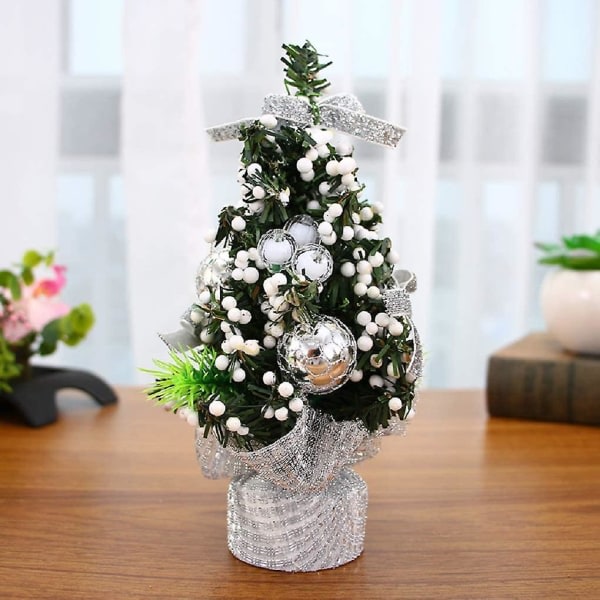 20cm juletræ miniature julepynt, juletræ mini kunstig