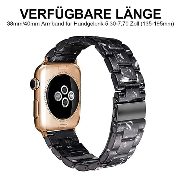 Ranneke on yhteensopiva Apple Watch Ranneke 42mm/44mm Series 5/4/3/2/1, ohut hartsiranneke vaihtokellon watch tarvikkeet