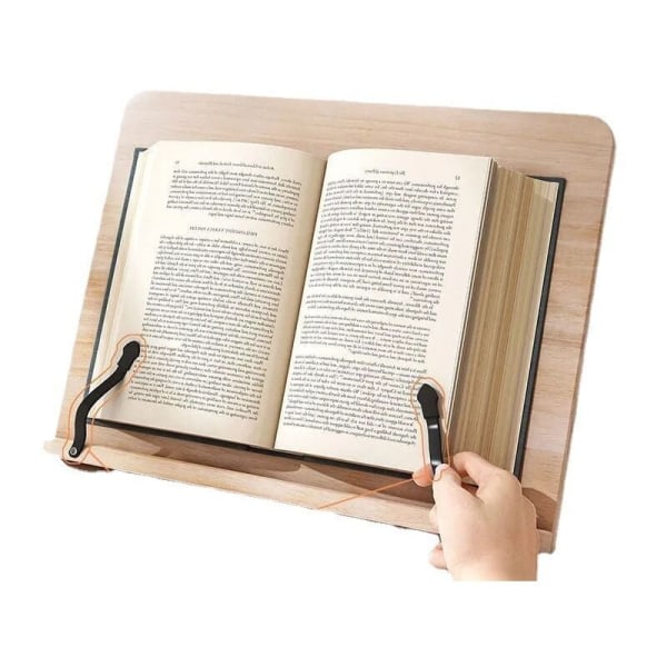 Fällbar kokbok och läshylla i bambu i ett stycke - 34 24 cm