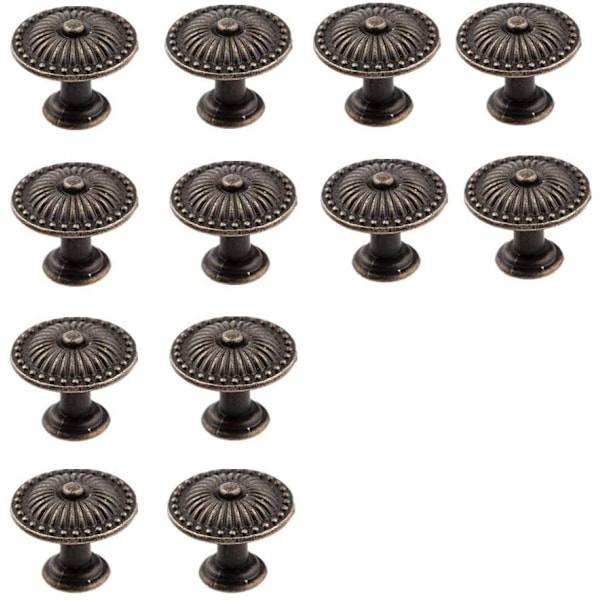 12 stk skap knotter, runde for skuff garderobe
