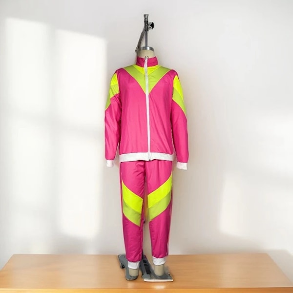 Par Hippie-kostumer til kvinder Mandlige Halloween Vintage 70'er 80'er Rock Disco Cosplay-tøj Disco-tøj Hippie-kostume M M Blue