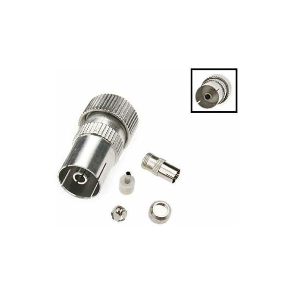 T-formet antennefordeler - 2-vejs antennefordeler - 2 DVB-T/BK-stik
