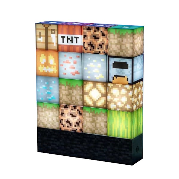 Minecraft Nattlampor Byggeklossar Stitching Lamp USB Power