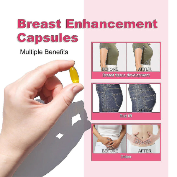 Ny Hot Bust X-large brystforstørrelse, brystforstærker, bustforstærkende piller - Nyd større, fyldigere, fastere bryster Xinmu