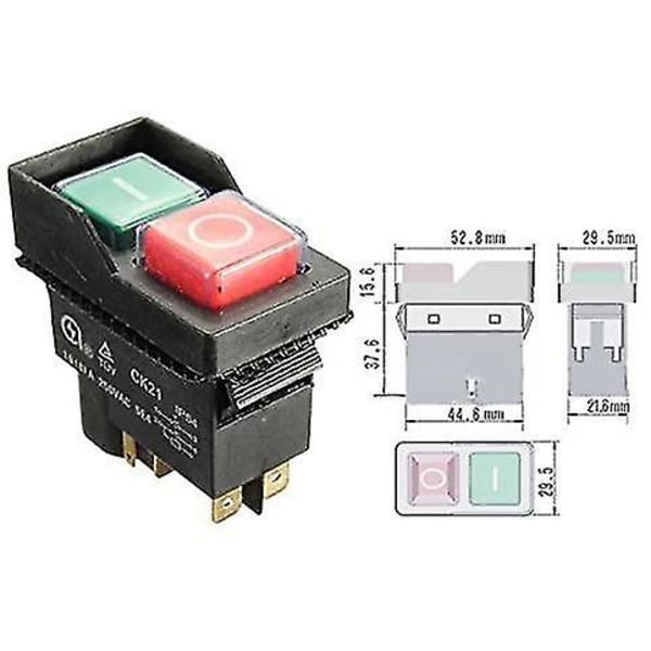 Elektrisk betonblander på afbryder fra elektromagnetisk afbryder Ck21b / 250v 5pin-